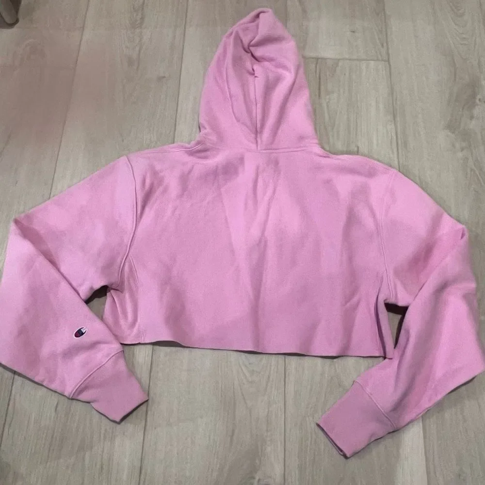 Champions Cropped Cut Off Hoodie size s